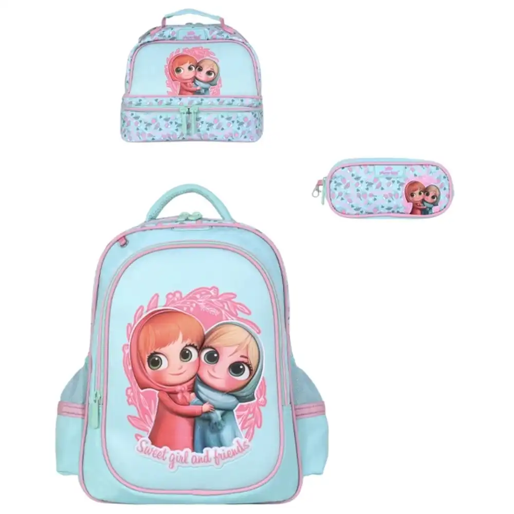 Anna & Elsa School Backpack 17 Inch with 2 Small Bags - GB5395TB