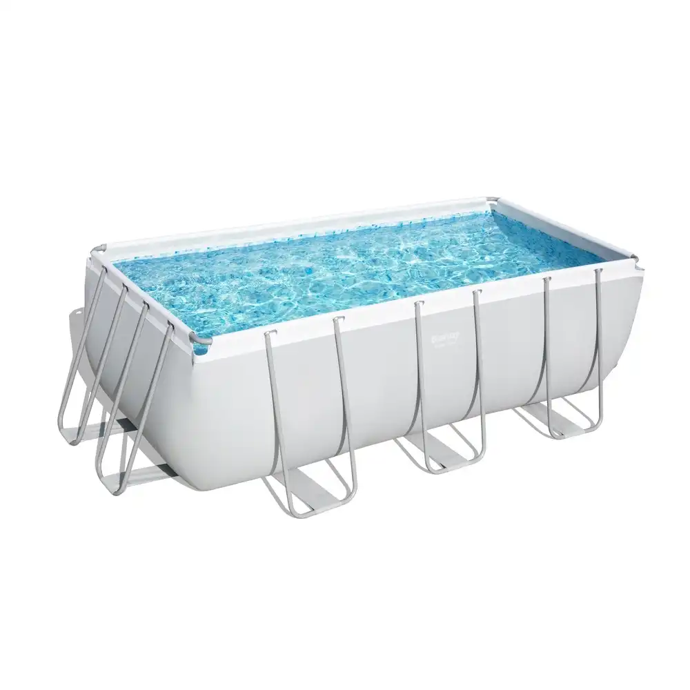 Bestway - Rectangular above ground pool Power Steel 412x201x122cm with ladder - 56457