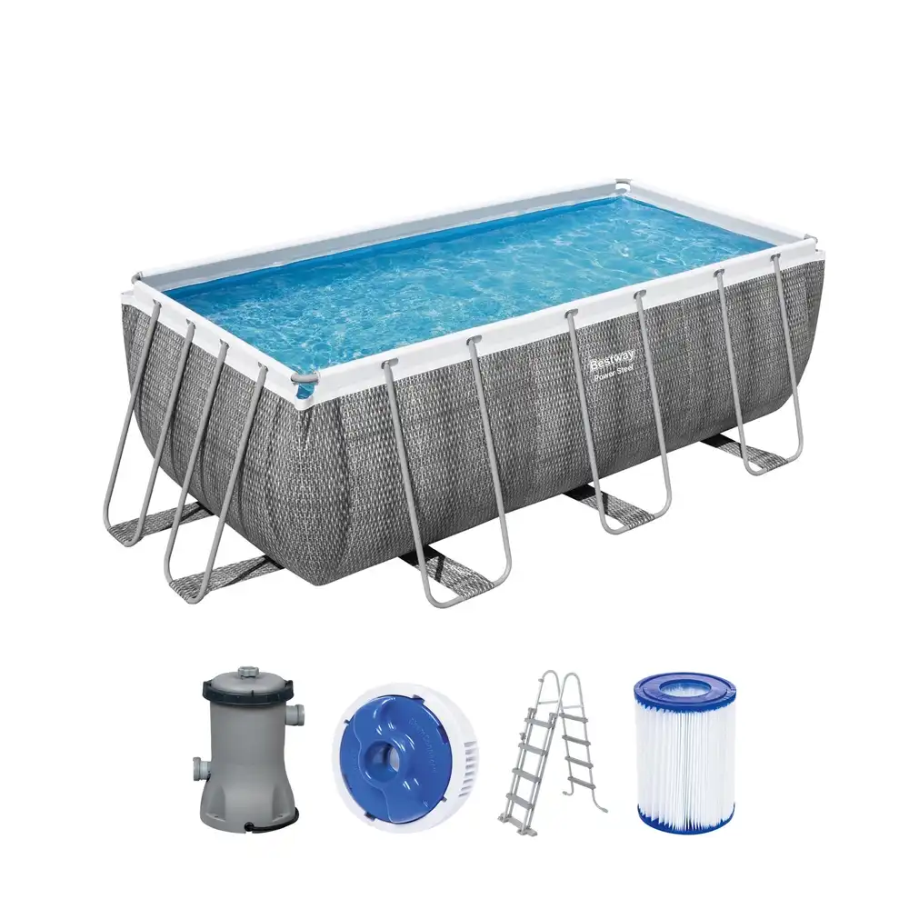Bestway - Power Steel Frame Pool Set with Filter Pump 412x201x122 cm - 56722