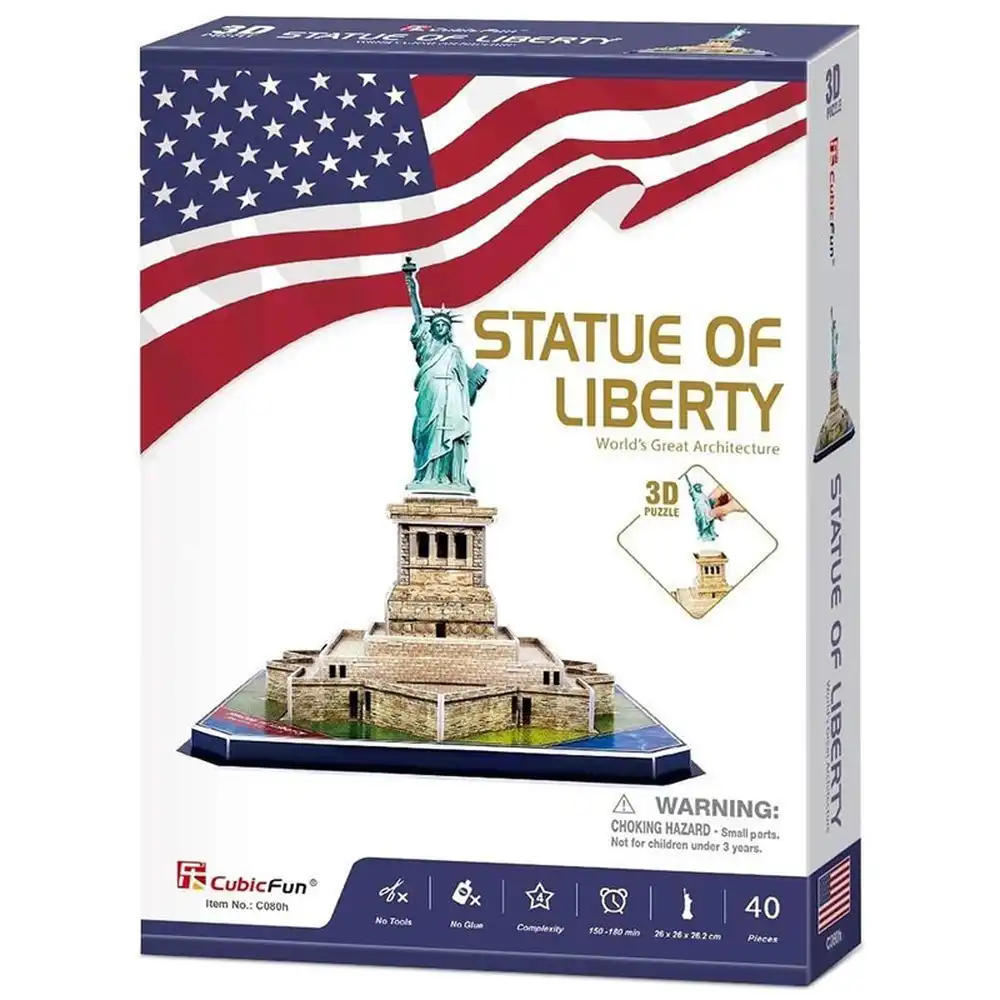 Cubic Fun - 3D Puzzle Statue of Liberty 39 Pieces - C080H
