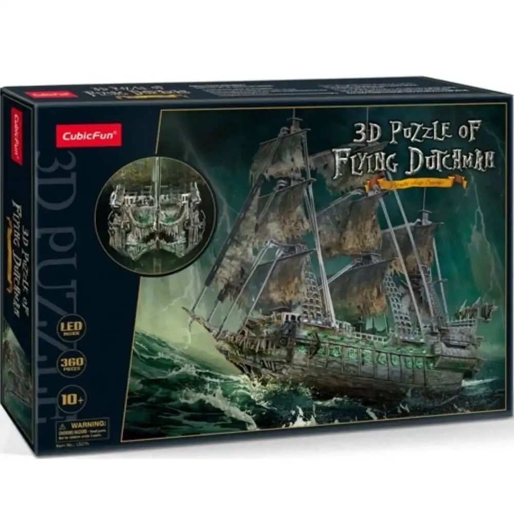 Cubic Fun - Flying Dutchman Ship 3D Led Puzzle 360 Pieces - L527h