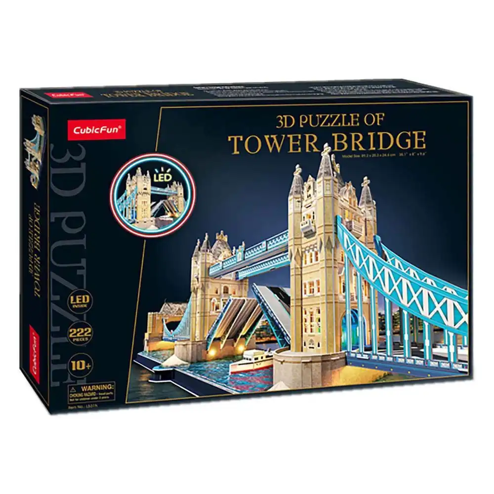 Cubic Fun - Tower Bridge 3D Led Puzzle 222 Pieces - L531h