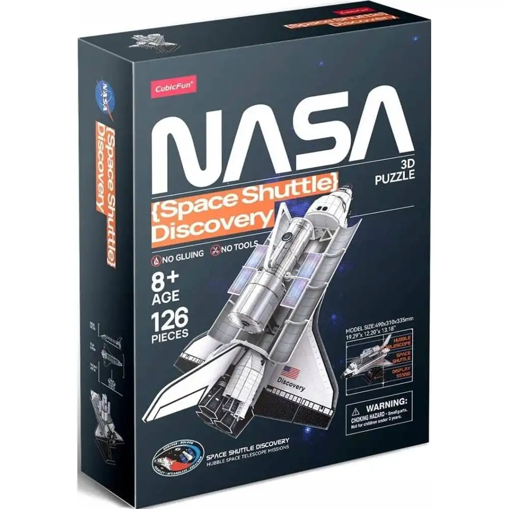 Cubic Fun - Nasa Space Shuttle Discovery 3D Puzzle 126 Pieces - DS1057h