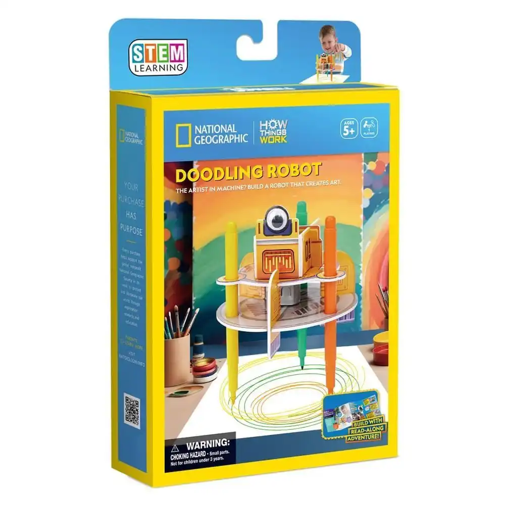 Cubic Fun - National Geographic 3D Puzzle Doodling Robot 25 Pieces - DS1119h
