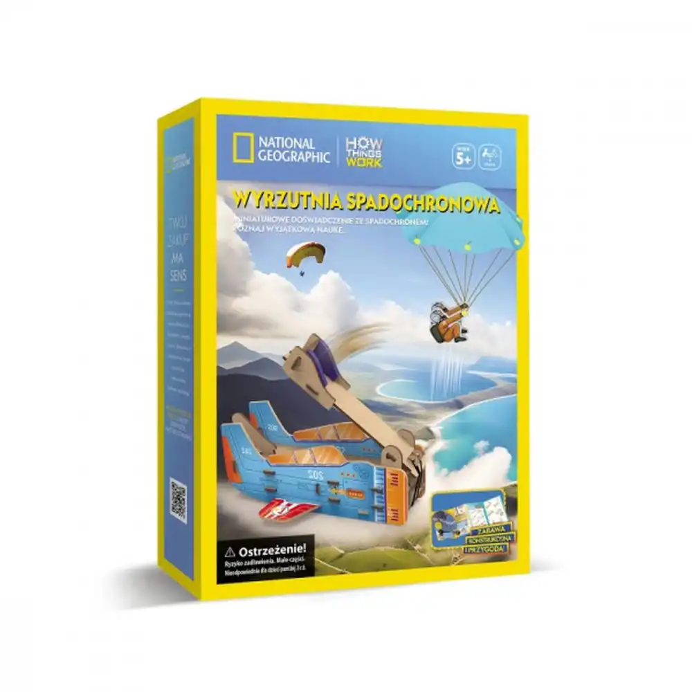 Cubic Fun - National Geographic 3D Puzzle Launcher Parachute 20 Pieces - DS1120h