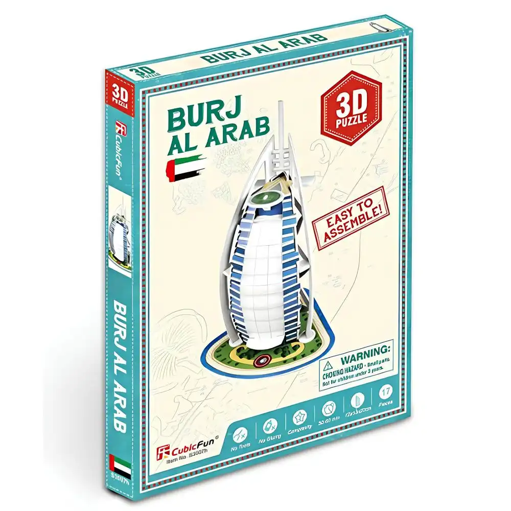 Cubic Fun - Burj Al Arab 3D Puzzle 17 Pieces - S3007h