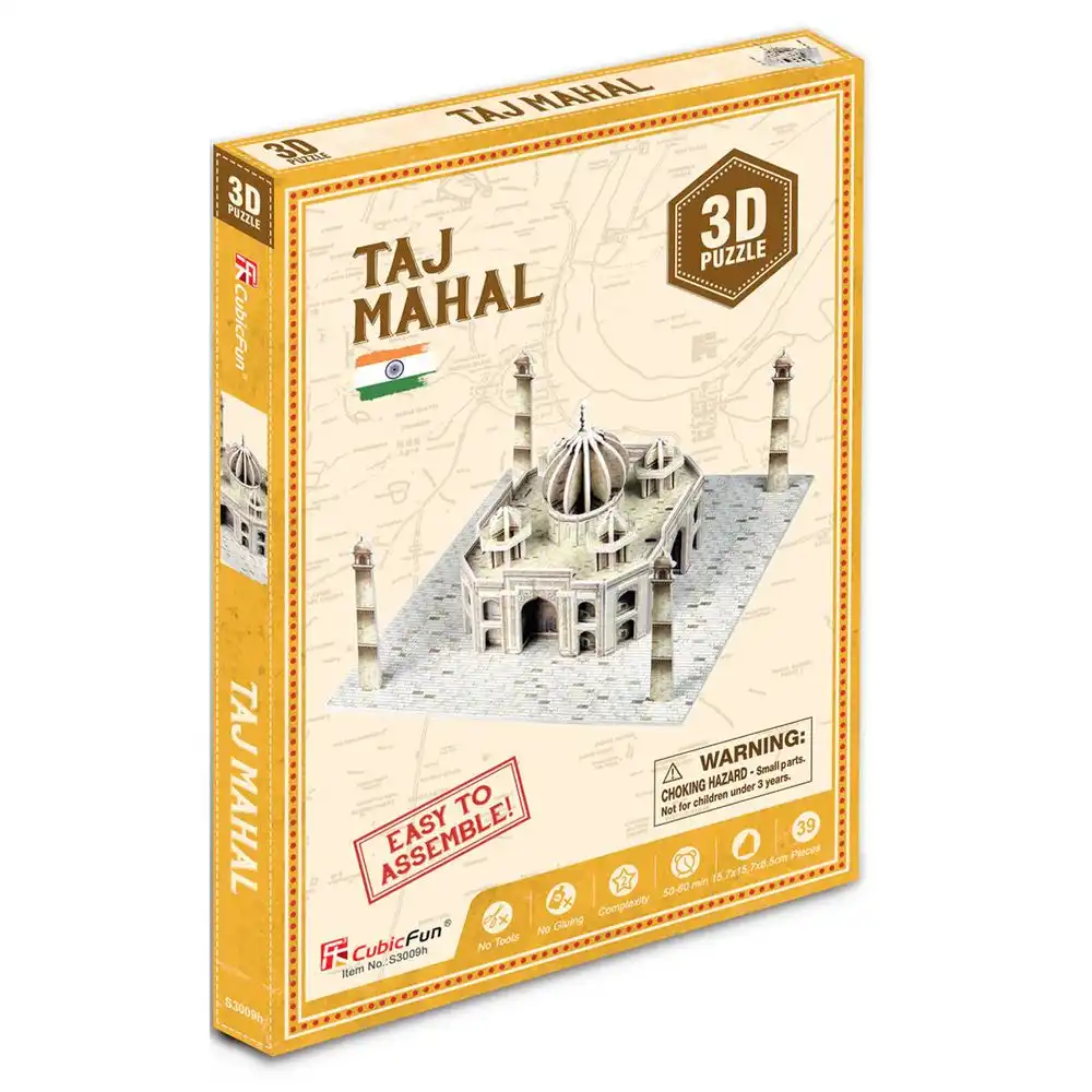 Cubic Fun - Taj Mahal 3D Puzzle 39 Pieces - S3009h