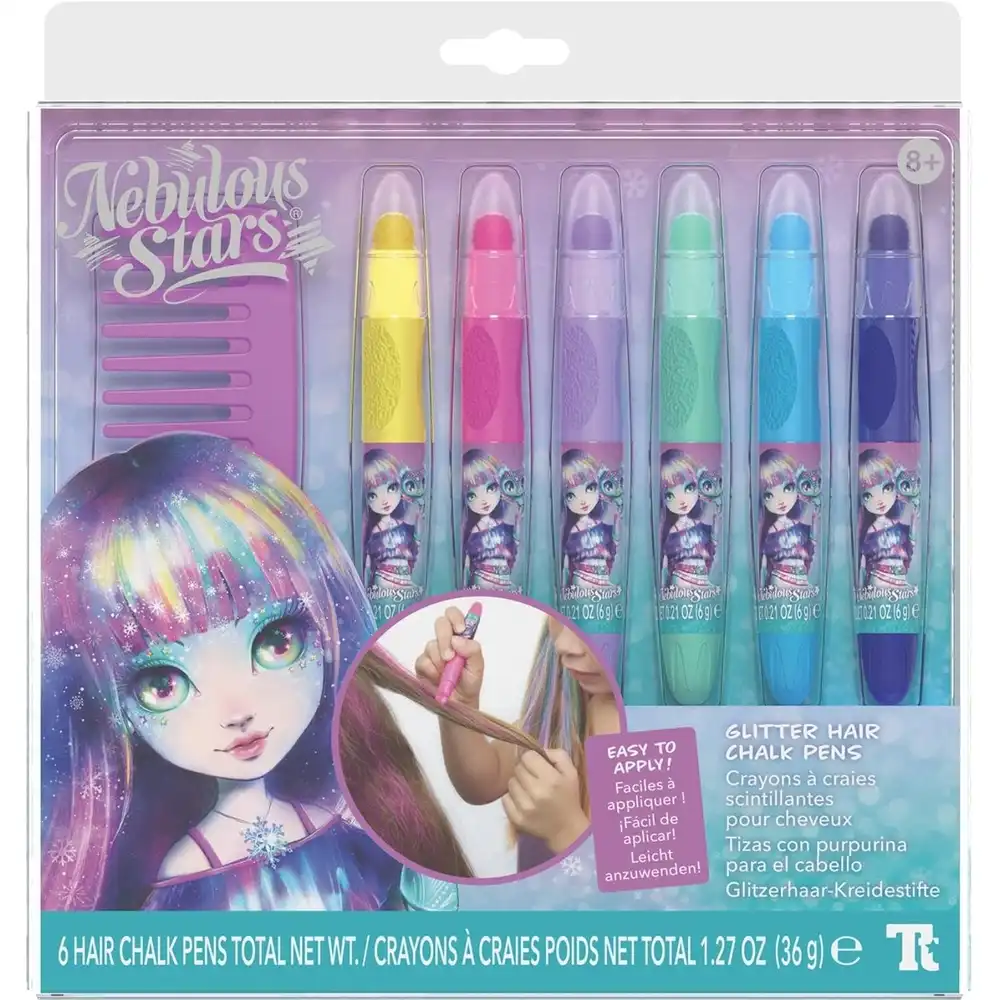 Nebulous Stars - Coralia Glitter Hair Chalk Pens - 11432