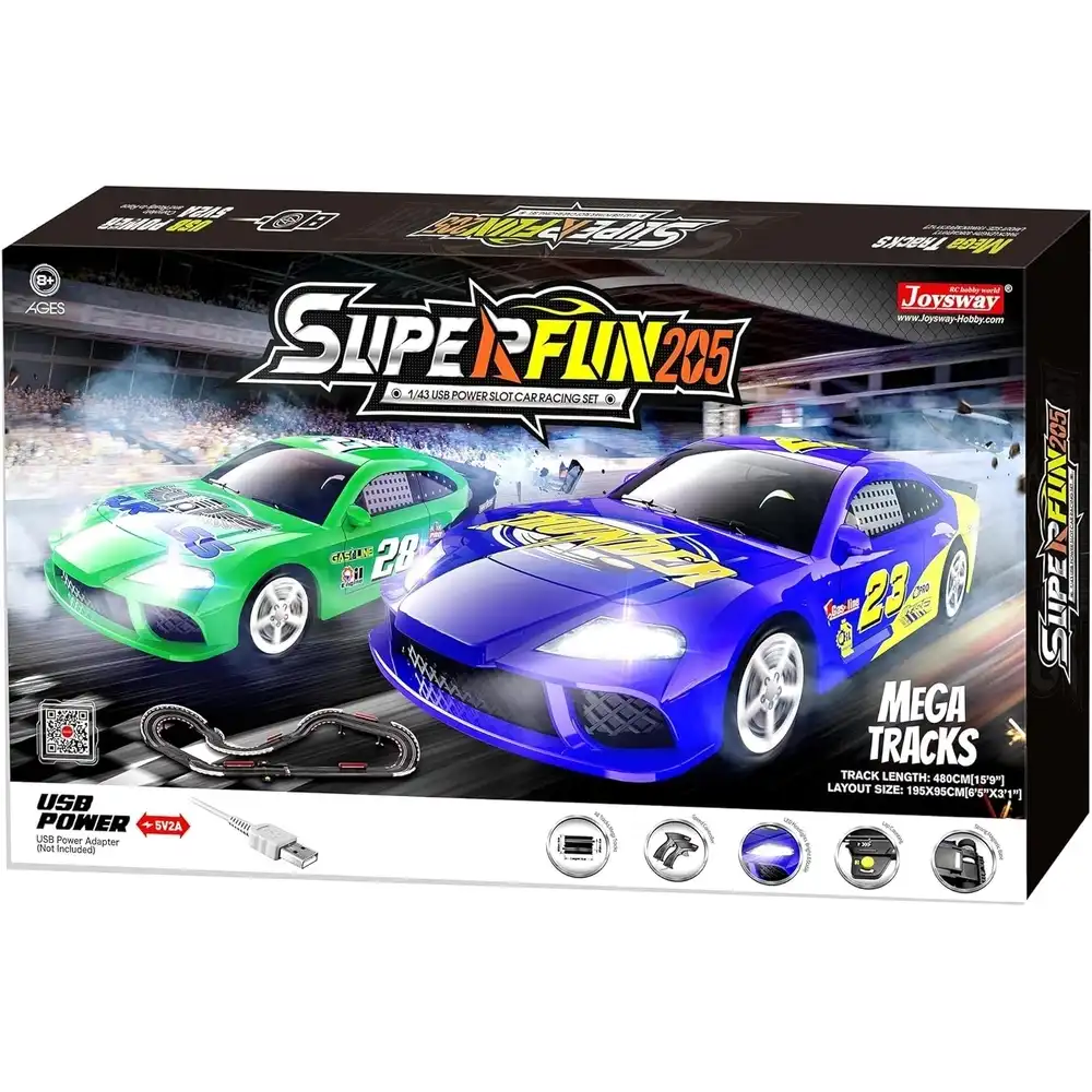 Super Fun 205 Mega Tracks with Cars & Remote Control 480cm - 9205