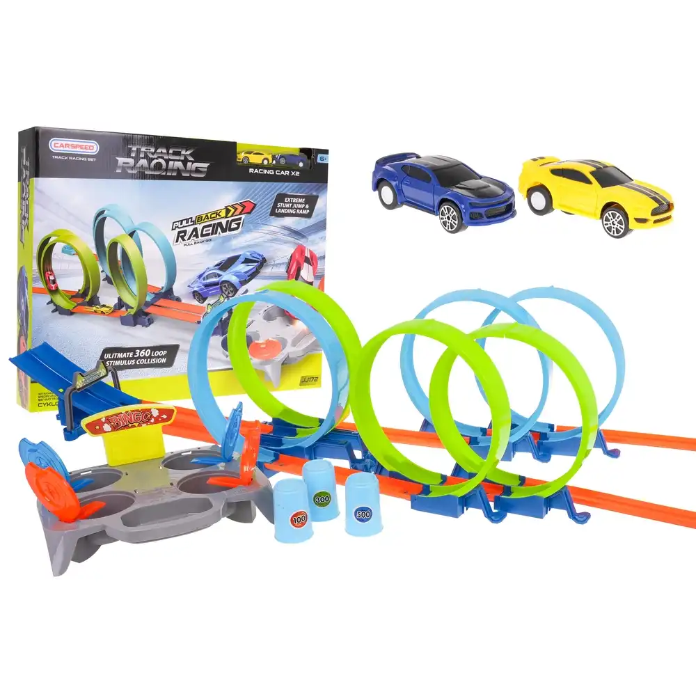 Cyclone Speed Track Set 360 Loop with 2 Sports Car - JJ170