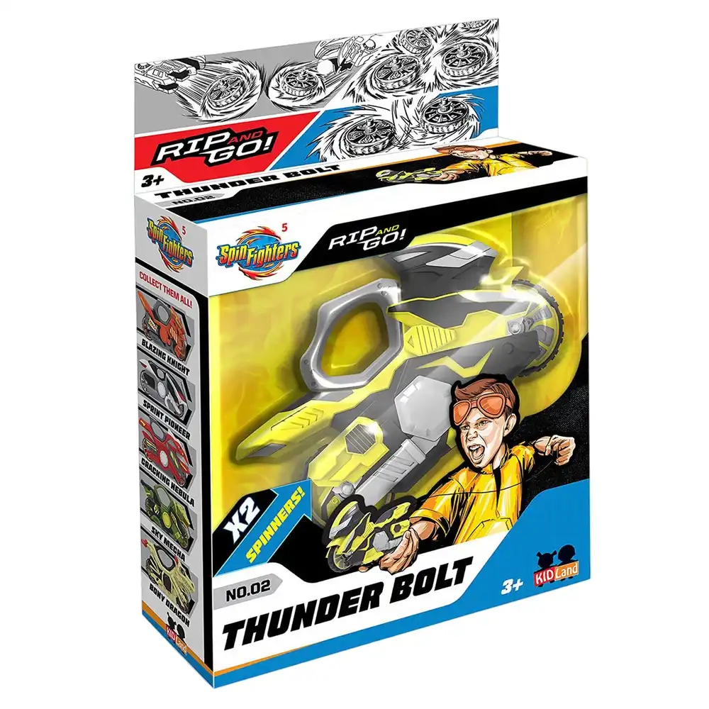 Kidland Spin Fighters 5 Thunder Bolt Spinner Toy -  MT0102