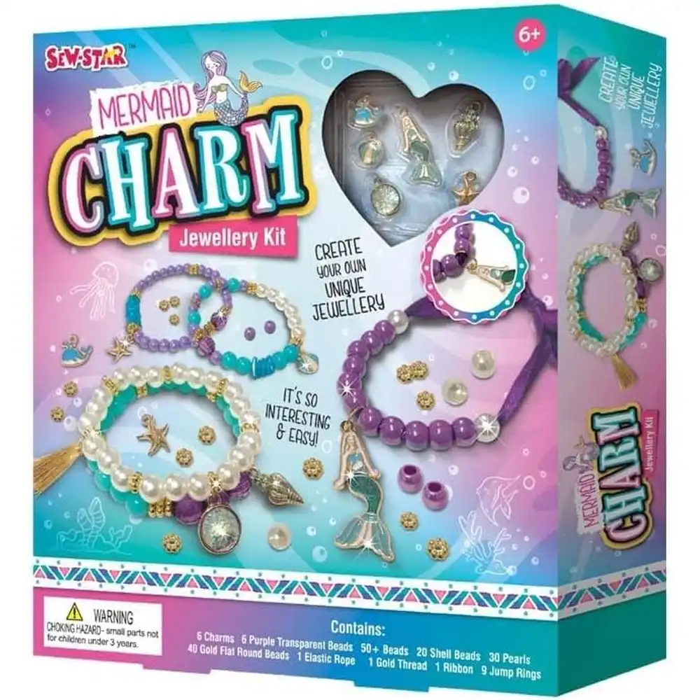 Sew Star Jewellry Kit-Mermaid Charm - SS-20-014