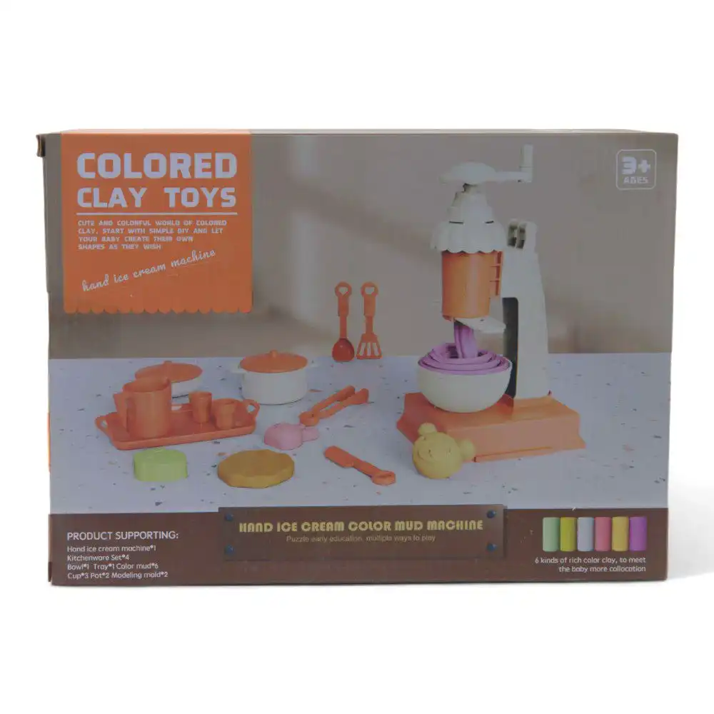 Hand Ice Cream Mud Machine Clay Toy 6 Colors - BYI6037