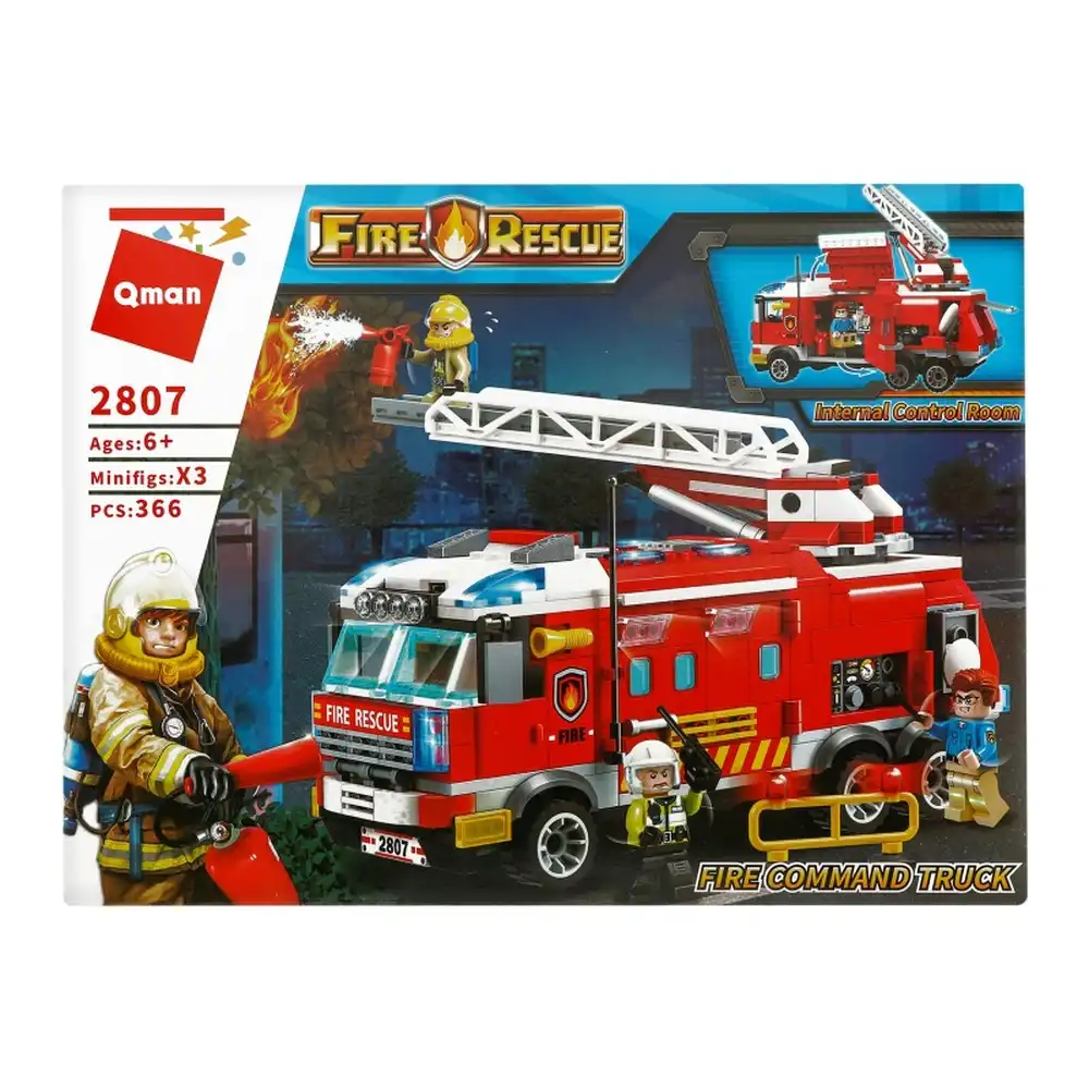 Qman - Fire Rescue Machine Fire Service 366 Pieces- C2807