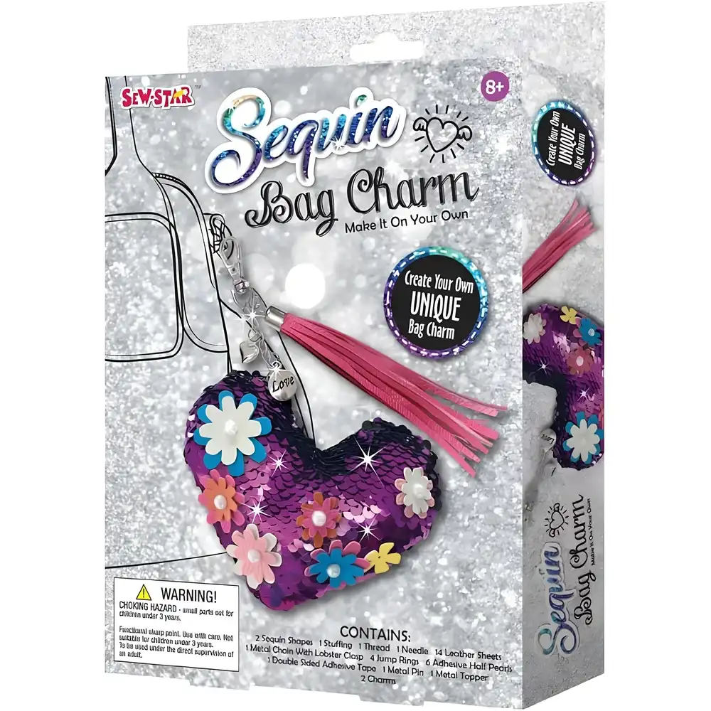 Sew Star Sequin Hanger Bag Charm Make It On Your Own - SS-18-013