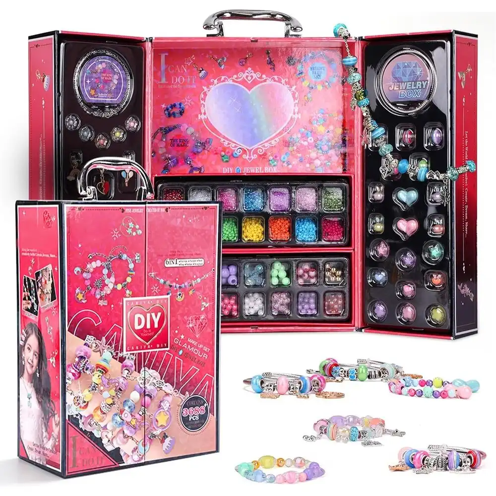 Ultimate Bracelet Square 6 in 1 Making Kit Set 3688 Pieces - 955-70