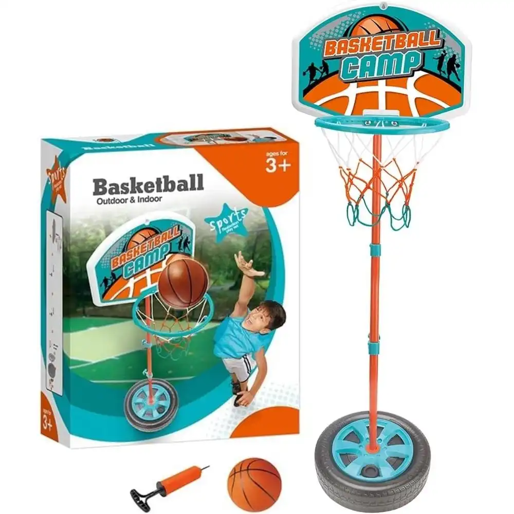 King Sport - Real Action Basketball Set with Stand Net 120 cm - LQ1904