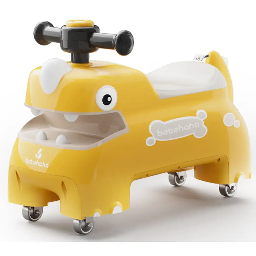 Bebehaha Little Dinosaur Ride on Car - Yellow - 6588