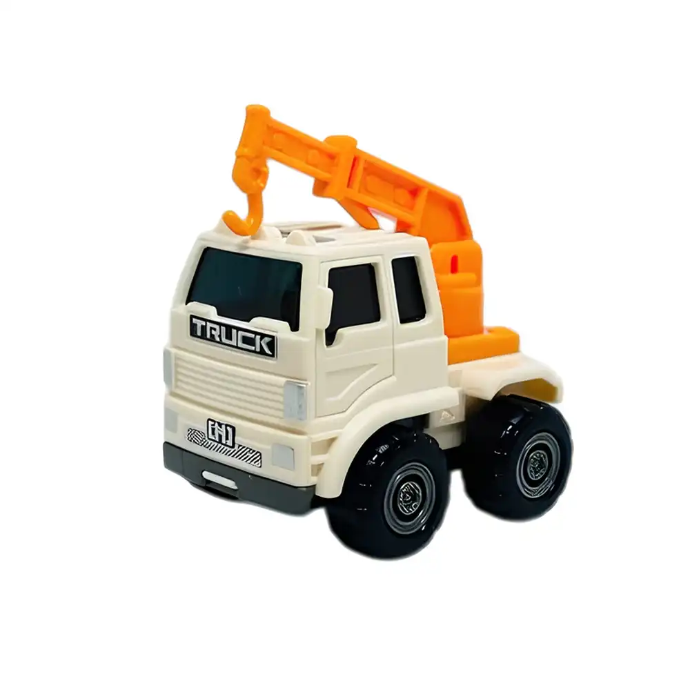 Crane Mini Engineering Truck - White - HT-374