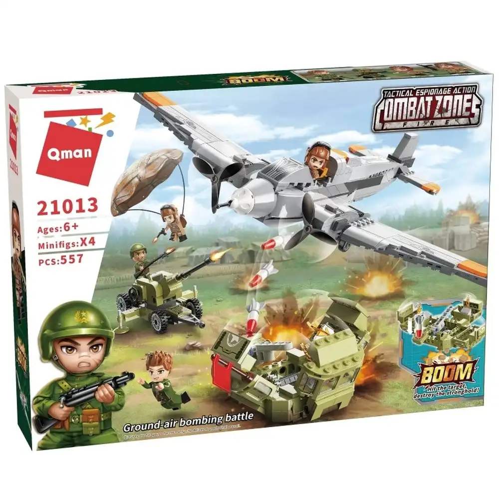 Qman - Combat Zones Ground-Air Bombing Battle 557 Pieces - C21013