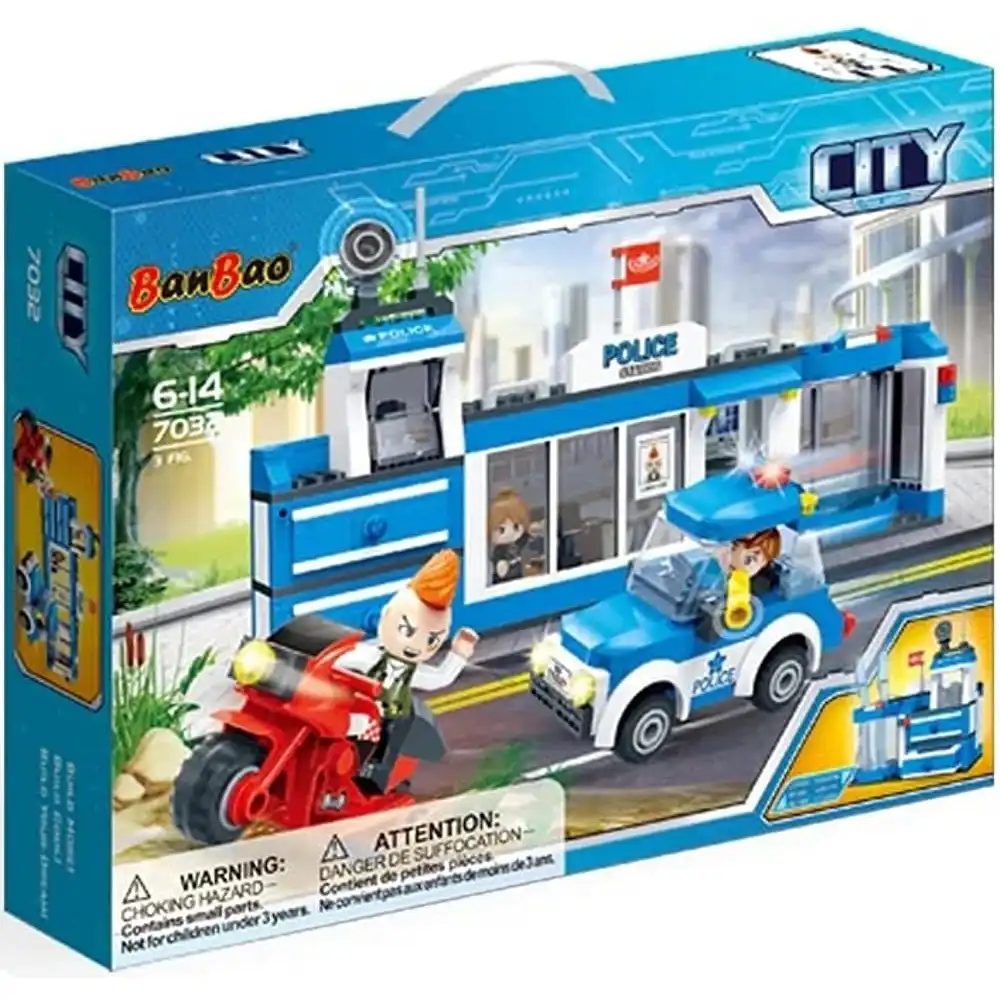 Banbao - Police Station Police Patrol Car 328 Pieces - 7032