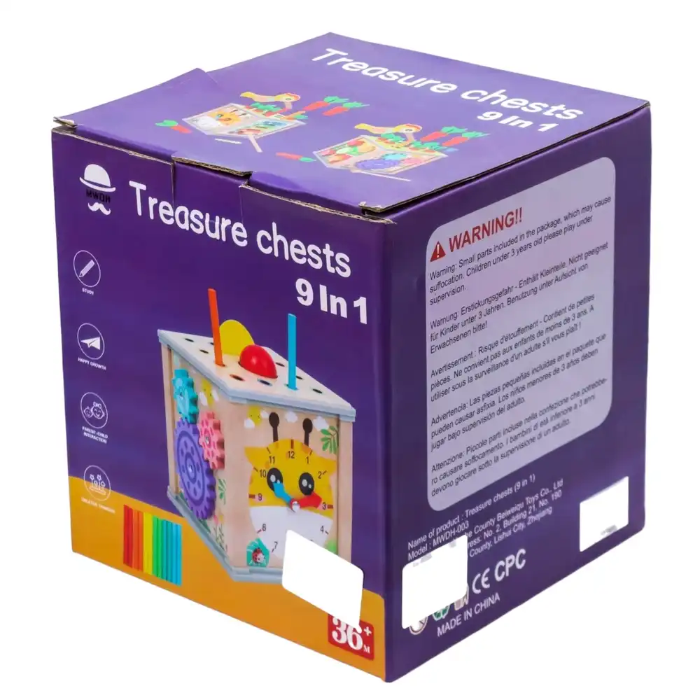 Treasure Chests 9 In 1  Wooden Box - MWDH-003