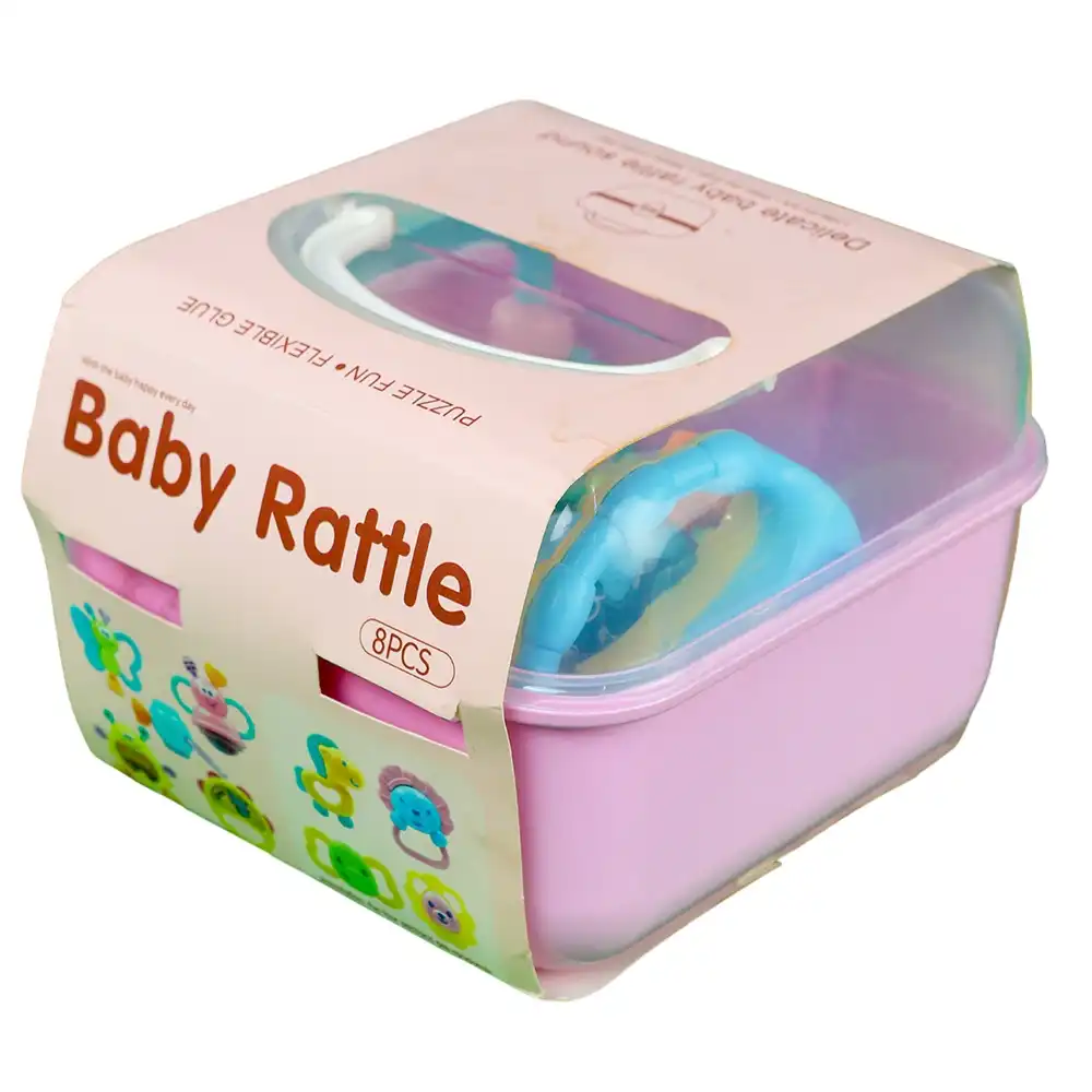 Baby Rubber Rattle Box 2 Box 8 Pieces - 016743-3171