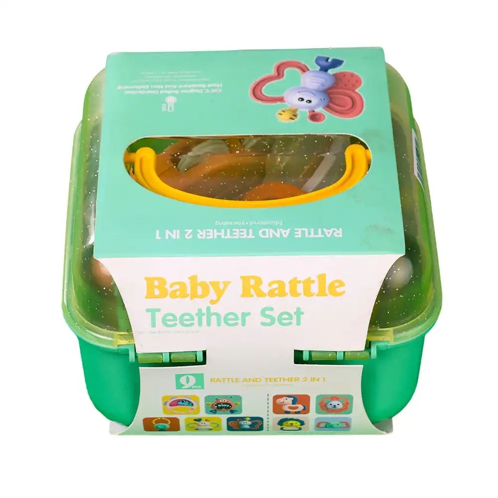 Baby Rubber Rattle Box 2 Box 9 Pieces - 016743-3182