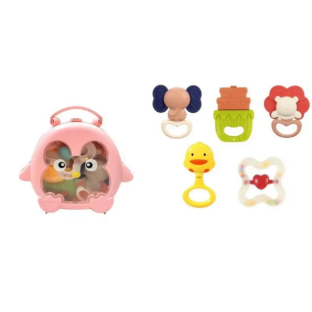 Bird Box Rubber Rattle 5 Pieces - 030643-209-78