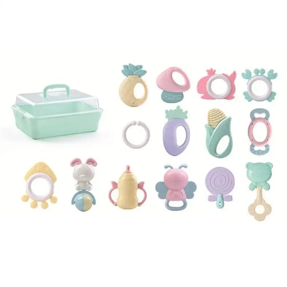 Baby Rubber Rattles Box 14 Pieces - 031019-R6210G