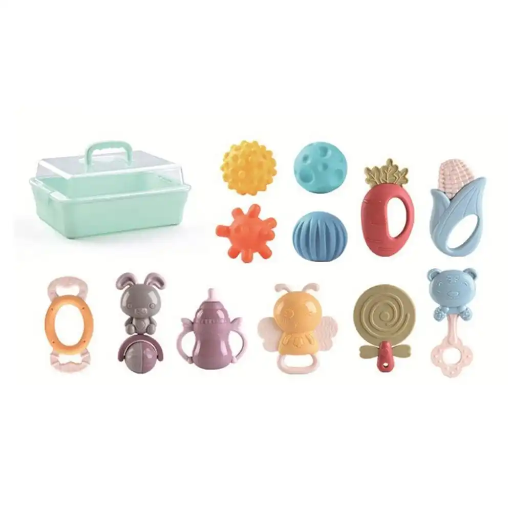 Baby Rubber Rattles Box 12 Pieces - 031019-R6210I
