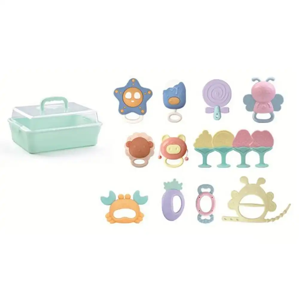 Baby Rubber Rattles Box 14 Pieces - 031019-R6222