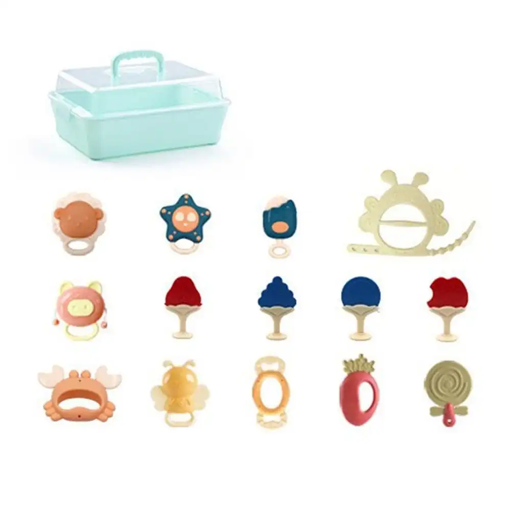 Baby Rubber Rattles Box 14 Pieces - 031019-R6223