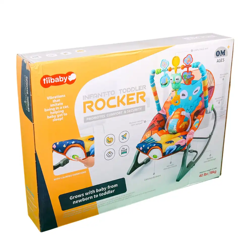 Owl Infant To Toddler Rocker With Bouncer And Rocking Chair - 68155
