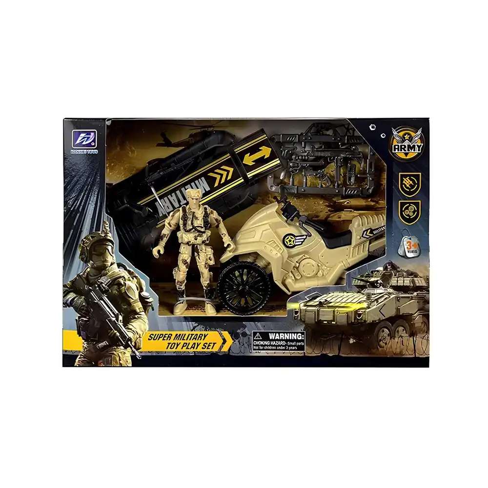 Super Military Special Combat Soldier Playset (Buggy and Boat) - HW-M123-6