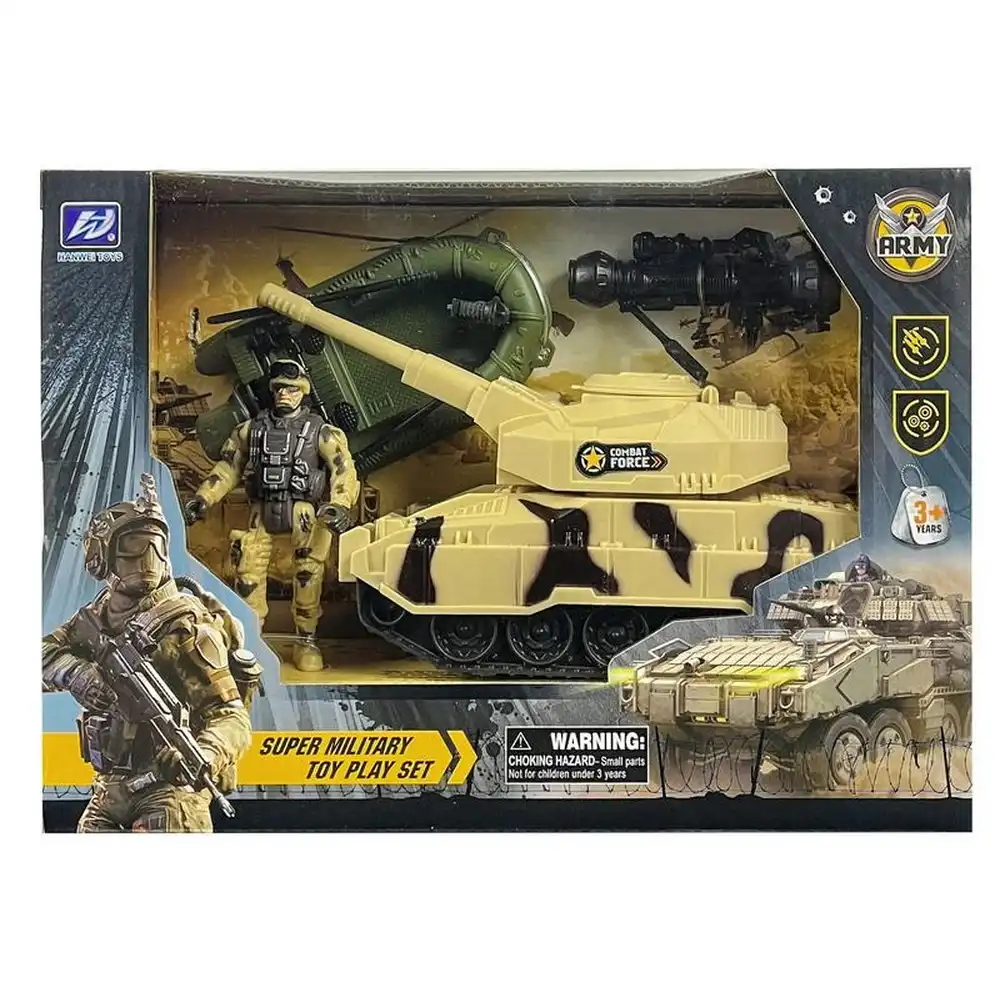 Super Military Special Combat Soldier Playset (Tank,Soldier and Boat) - HW-M133A5