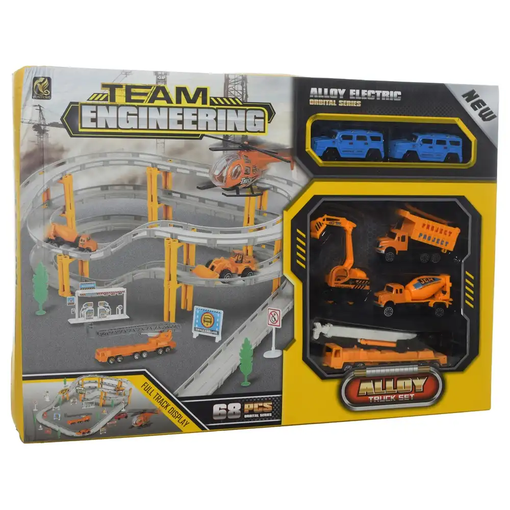 Team Engineering Alloy Truck Track Set 68 Pieces - 696-1A