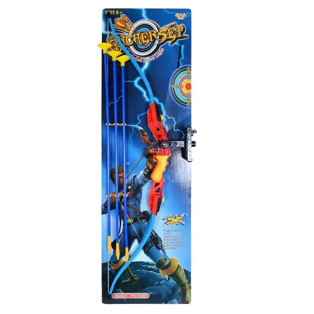 Sports Archer Set with Target Projector and 3 Stick Arrows - 777-704B
