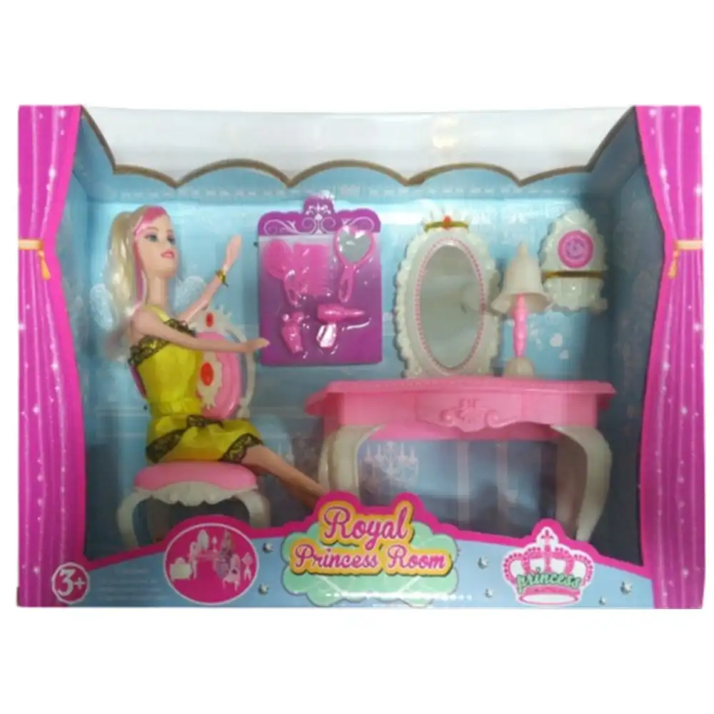 Royal Princess Room with Dressing Table and Doll - 699-2