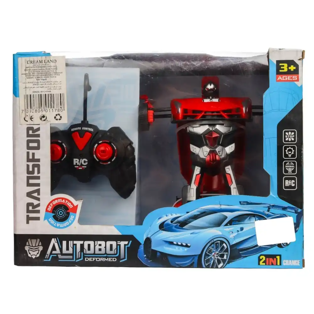 Transformers Autobot Deformed Robot 2 in 1 with Remote Control - Red - KY93