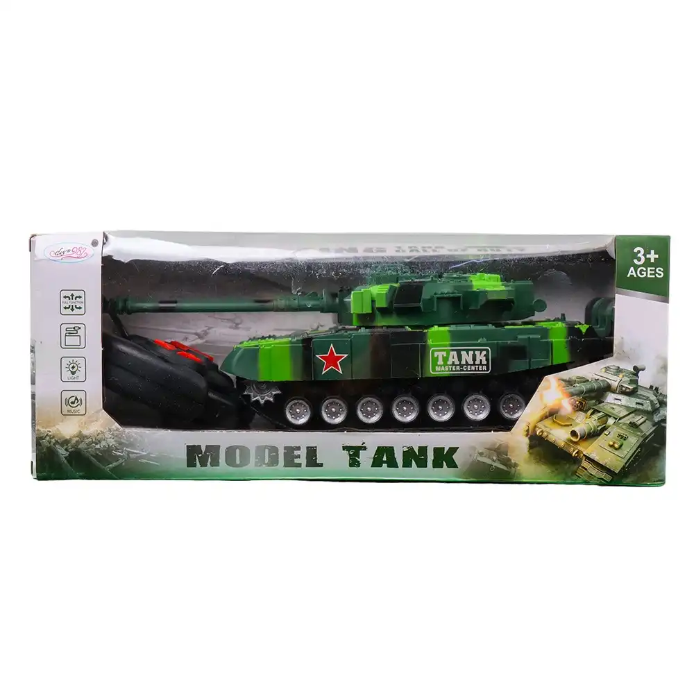 Model Tank With Lights & Sounds and Remote Control - DY987-T6