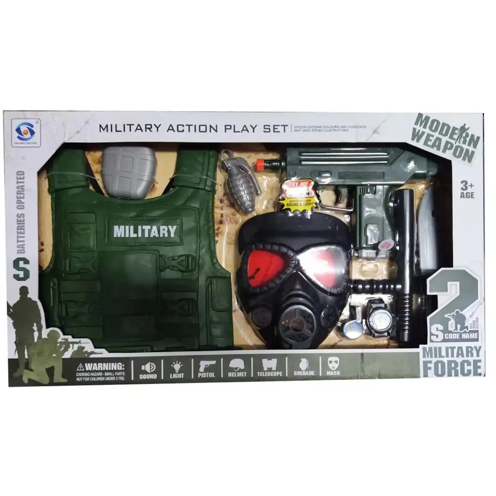 Military Action Play Set Modern Weapons with Accessories - HSY-035