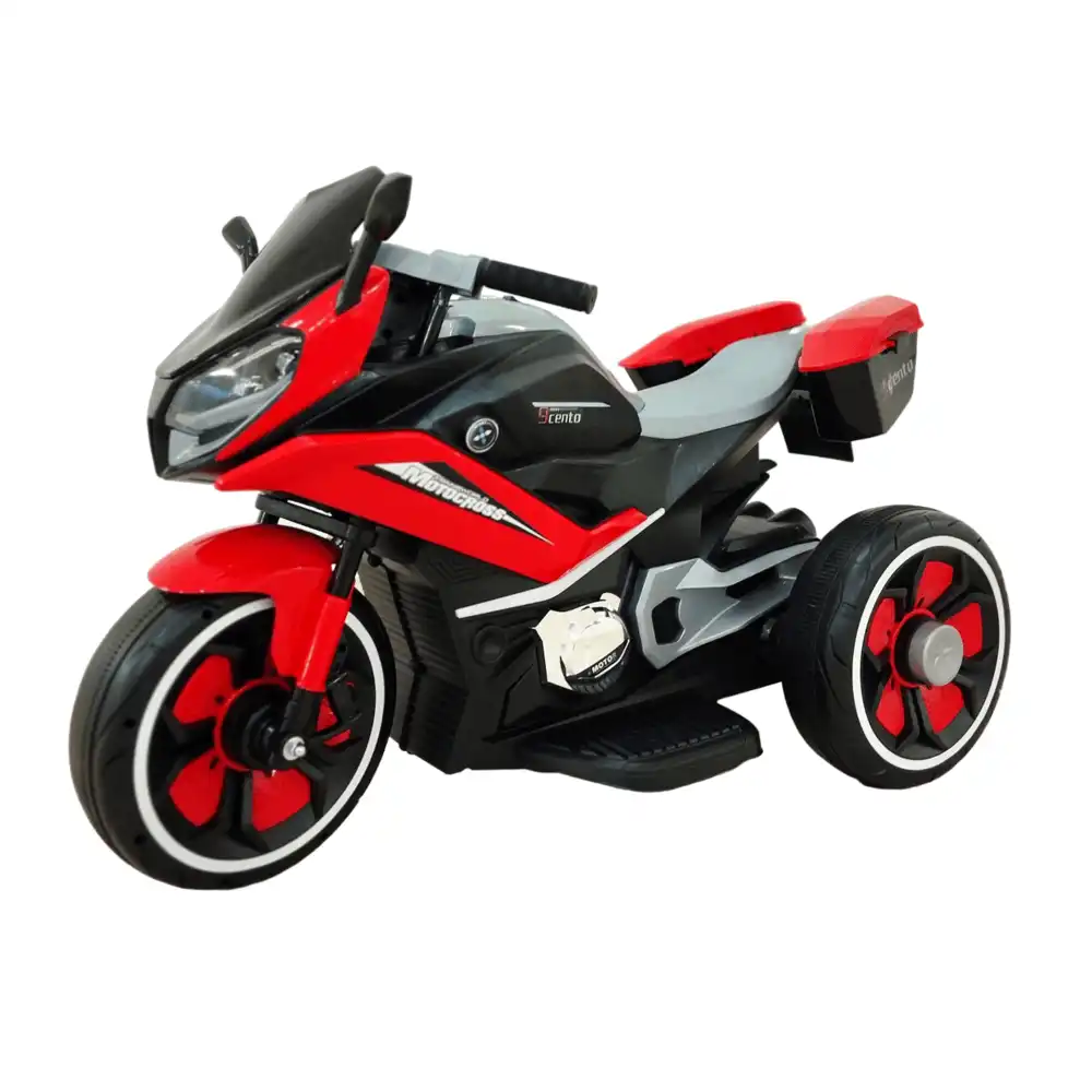 Cherry Bomb Electric Rides on Motorcycle for Kids - Red - J-MB5011