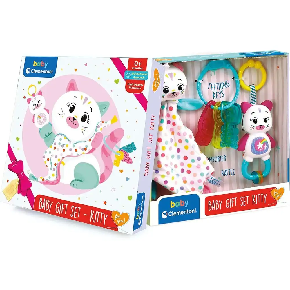 Clementoni - Baby Gift Set Kitty Rattles - 17805
