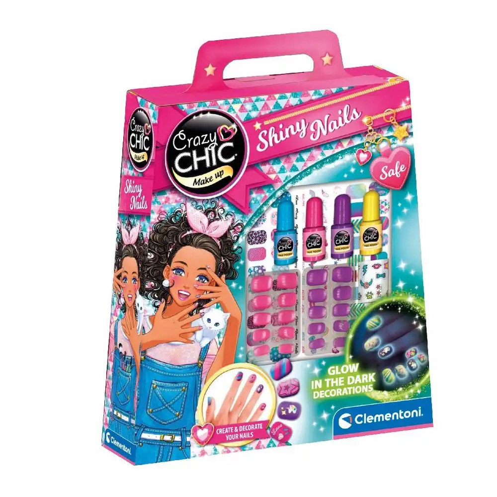 Clementoni - Crazy Chic Shiny Nail Glow In The Dark - 18689
