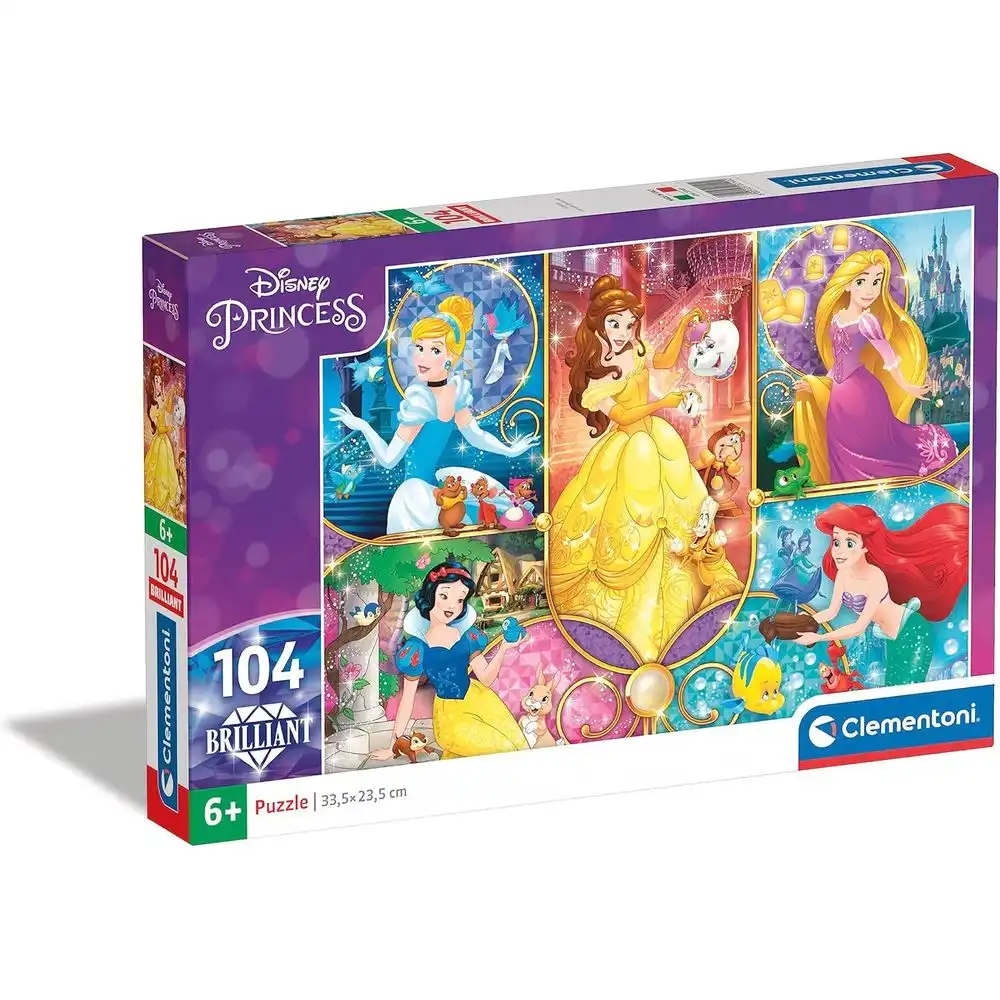 Clementoni - Disney Princess Brilliant Diamond Puzzle 104 Pieces - 20140
