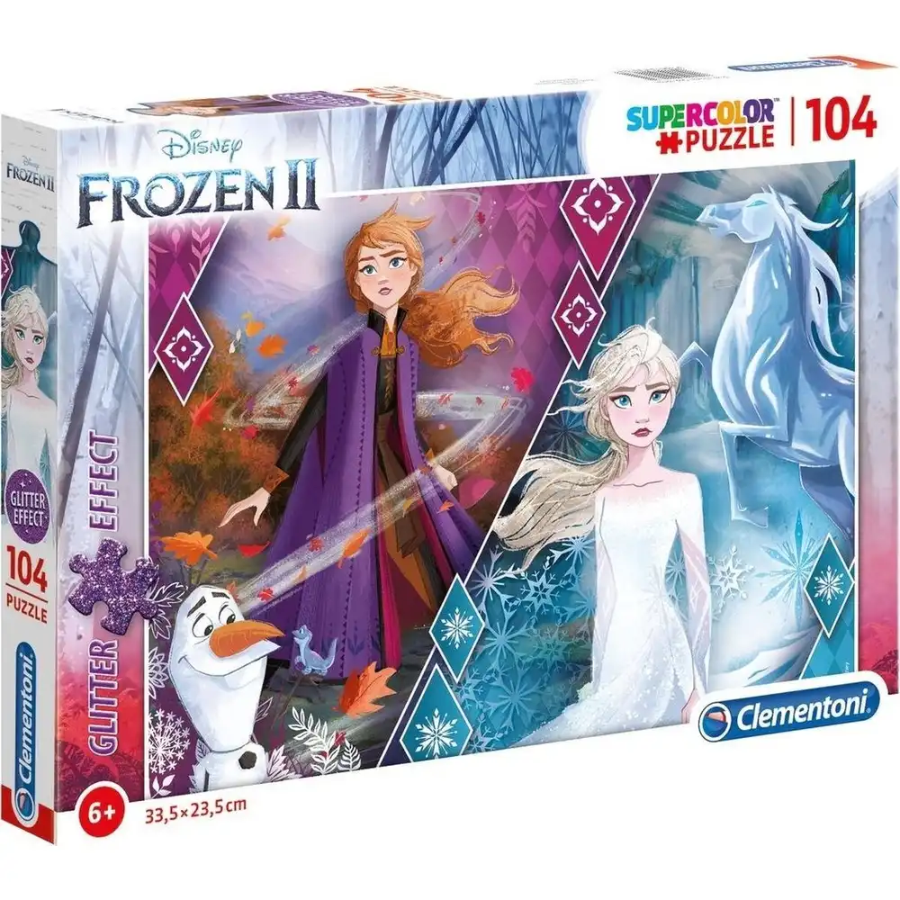 Clementoni - Frozen 2 Glitter Effect Puzzle 104 Pieces - 20163