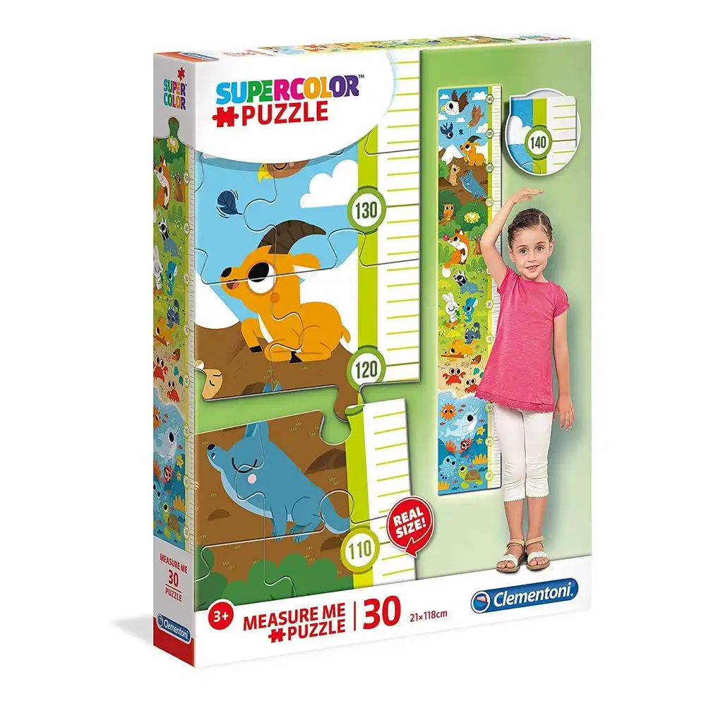 Clementoni - Animal Measure Me Puzzle 30 Pieces - 20329