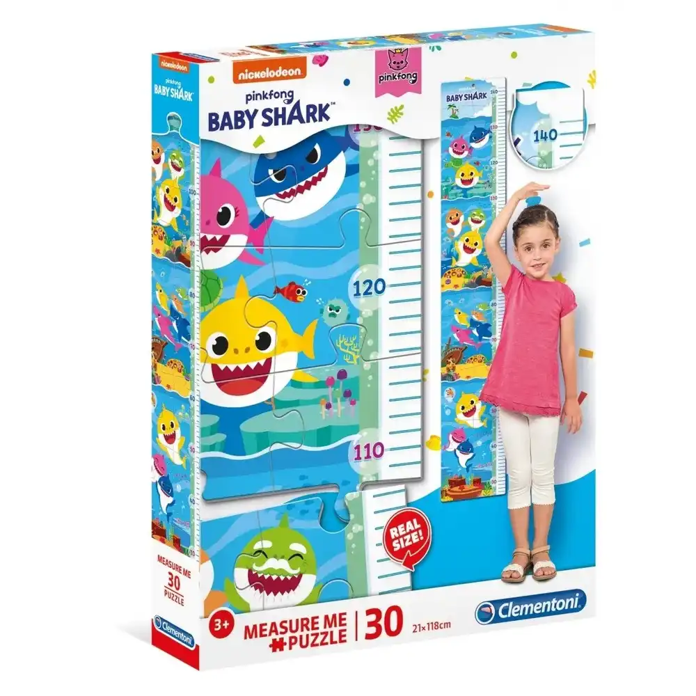 Clementoni - Baby Shark Measure Me Puzzle 30 Pieces - 20340