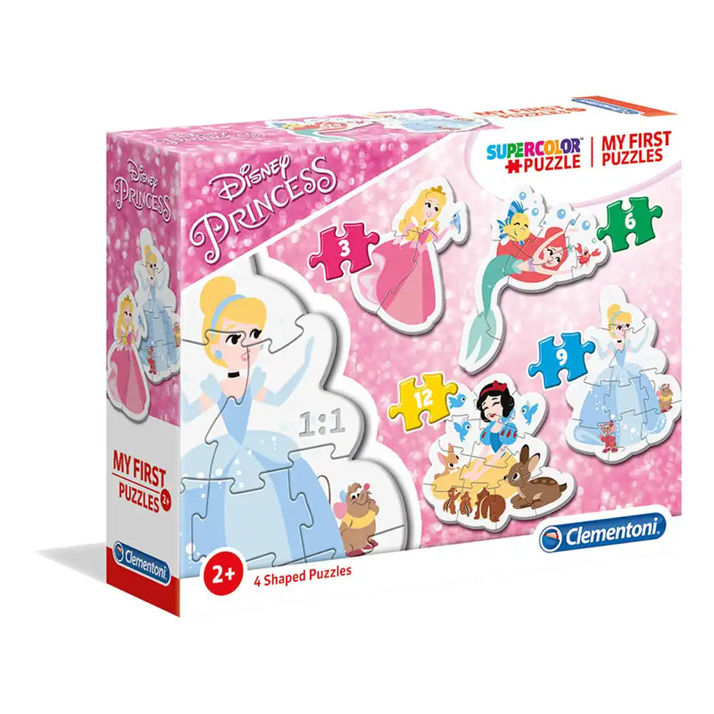 Clementoni - Puzzles My First Puzzles Disney Princess (3+6+9+12) Pieces - 20813